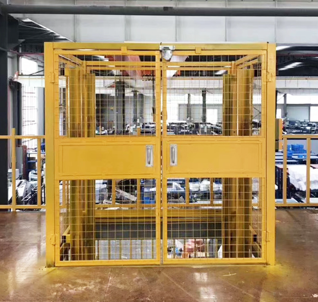 定安智能导轨式升降机亮相